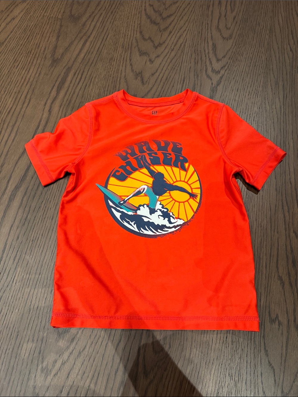 GAP Bright Orange Surf Graphic Short-Sleeve Tee